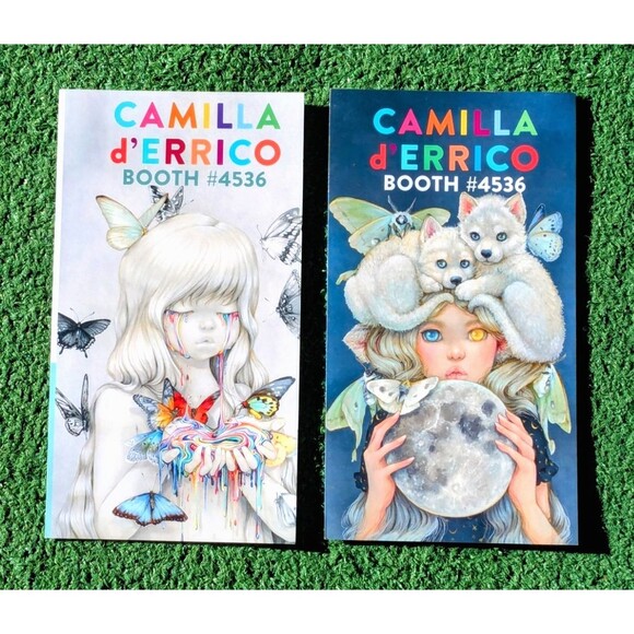 Camilla d'Errico SDCC 2025 Art Merchandise 3-Part Folding Ad Hand Pamphlet New - Picture 2 of 3